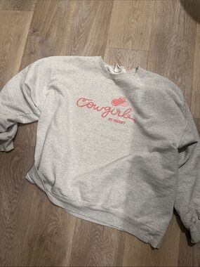 All Things Lilly Ann Let Me Grab My Boots Cowgirl At Heart XL Crewneck ATLA